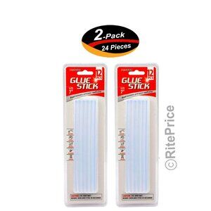 24 Pcs (2 Pack) GLUE STICK 7" Instantly Precision Applicator For Glue Gun Craft